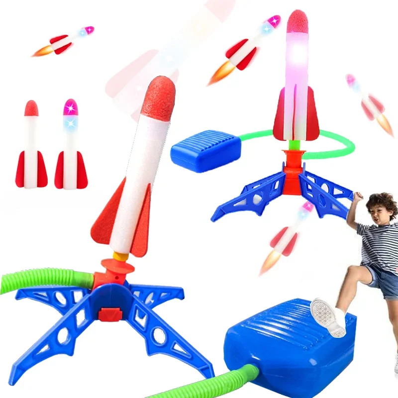 Kids Outdoor Clubhouse - Lanzador de cohetes para niños, juguete