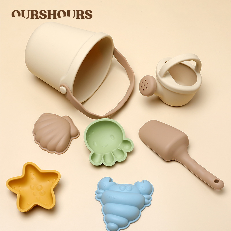 Kids Outdoor Storage - Juego de 7 juguetes de playa