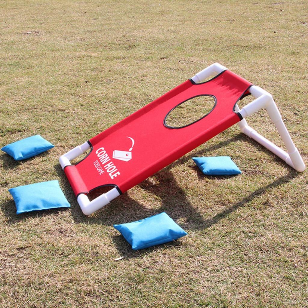 Kids Outdoor Bean Bag - Juego de Cornhole Plegable con Tablero