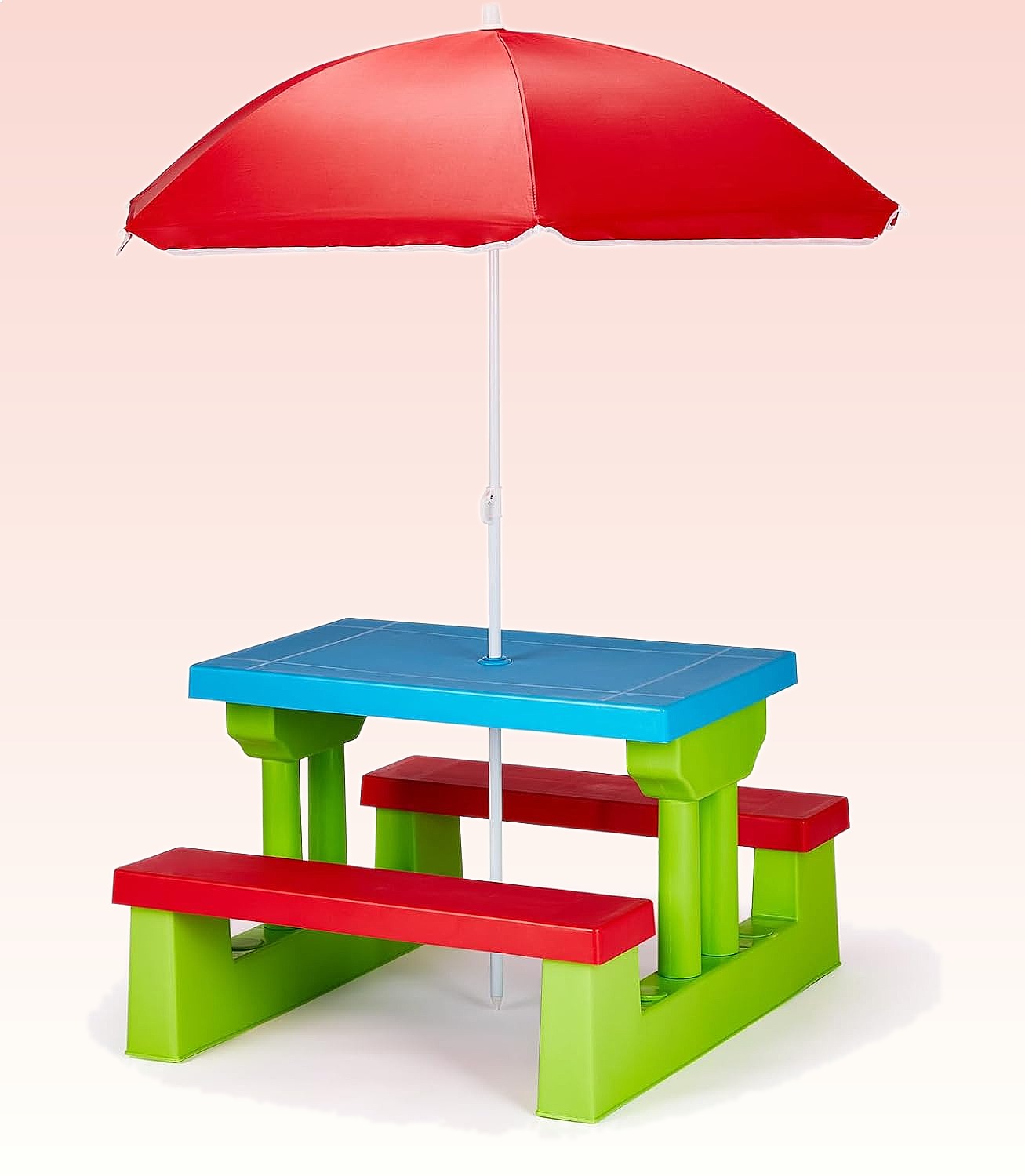 Kids Outdoor Table With Umbrella - Mesa de Picnic para Niños JOYMOR