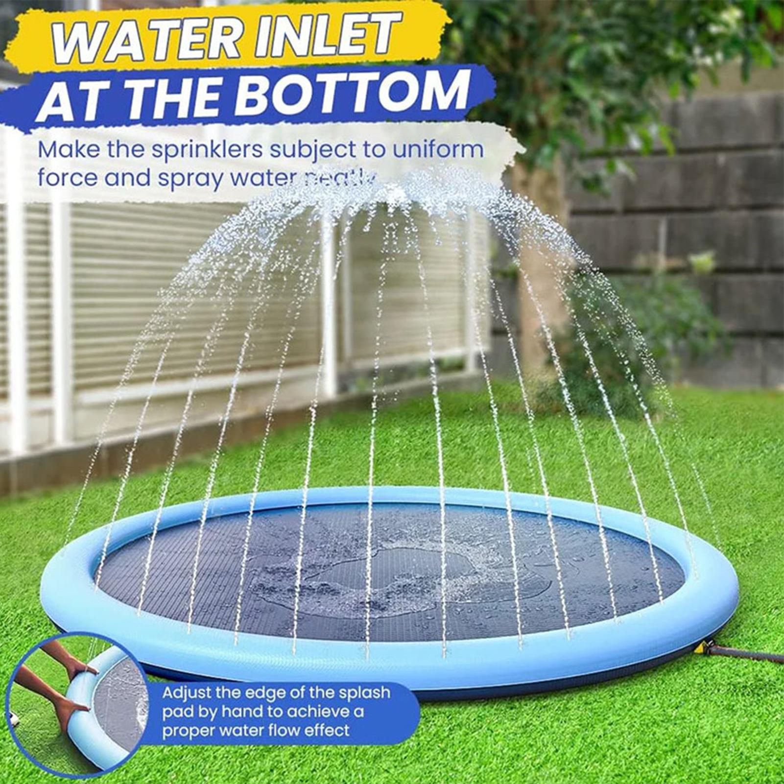 Kids Outdoor Mat - Alfombrilla de Juego Inflable con Aspersor