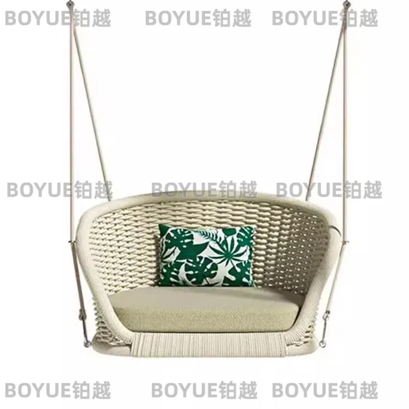Kids Outdoor Hanging Chair - Silla Colgante de Ratán para Patio