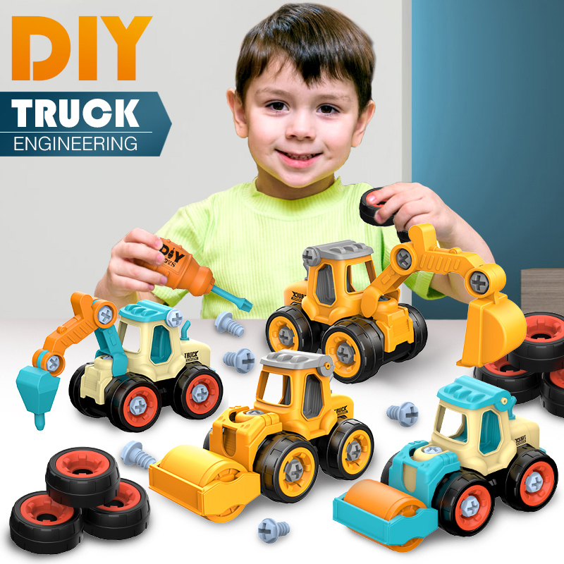 Kids Outdoor Digger - Conjunto de vehículo de ingeniería para
