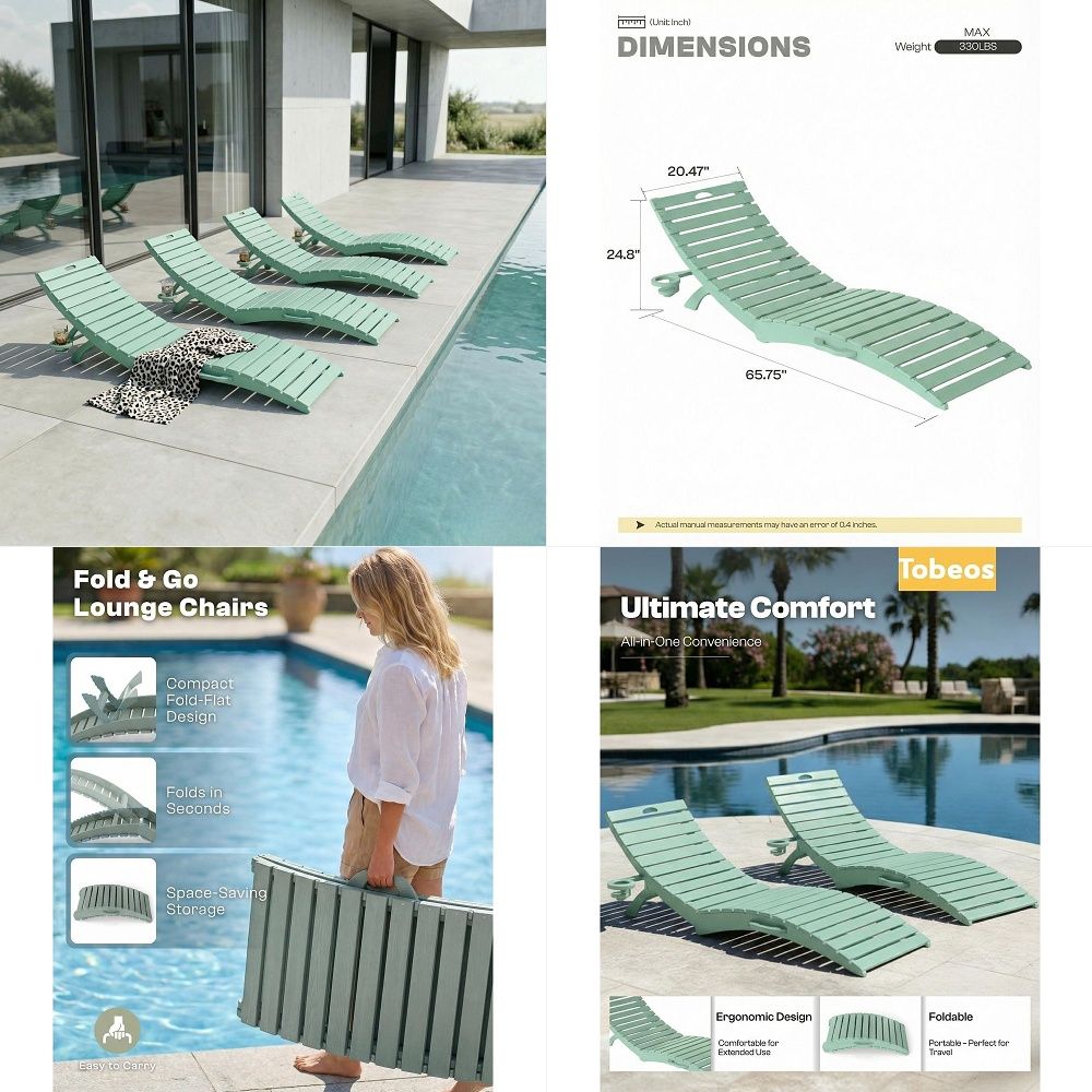 Kids Outdoor Adirondack Chair - Juego de 4 Sillas Adirondack para