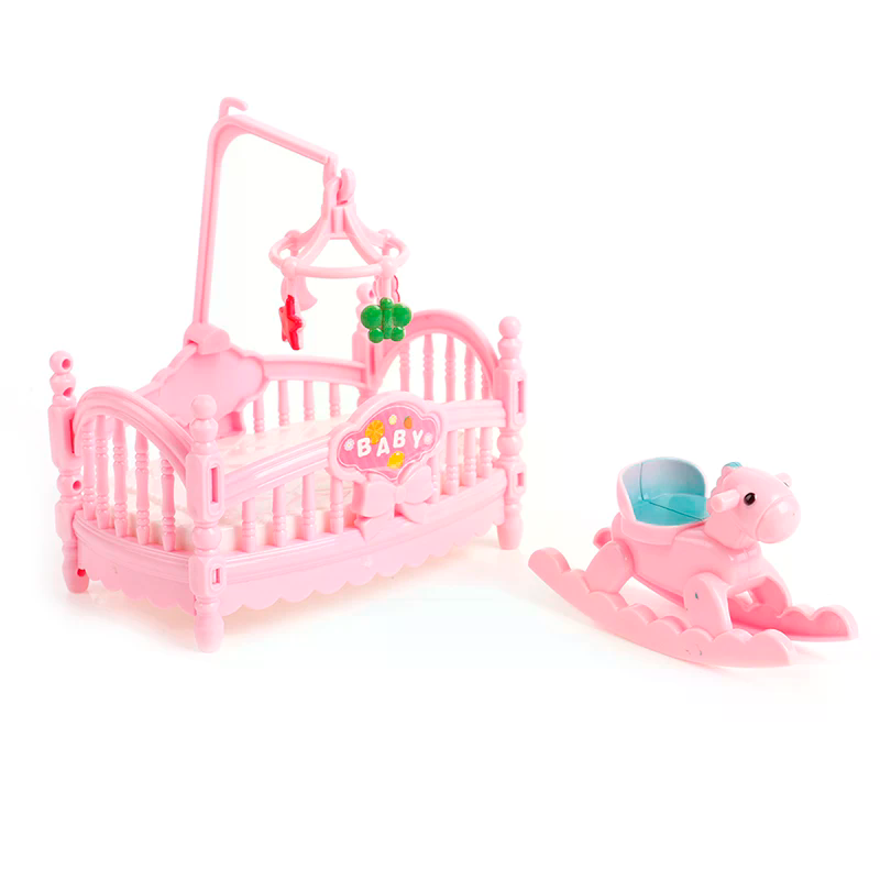 Kids Outdoor Table With Umbrella - Cuna en miniatura, juego de caballos