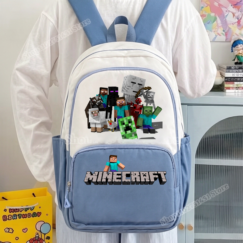 Kids Outdoor Storage - Mochila escolar Miner Crafts con estuche