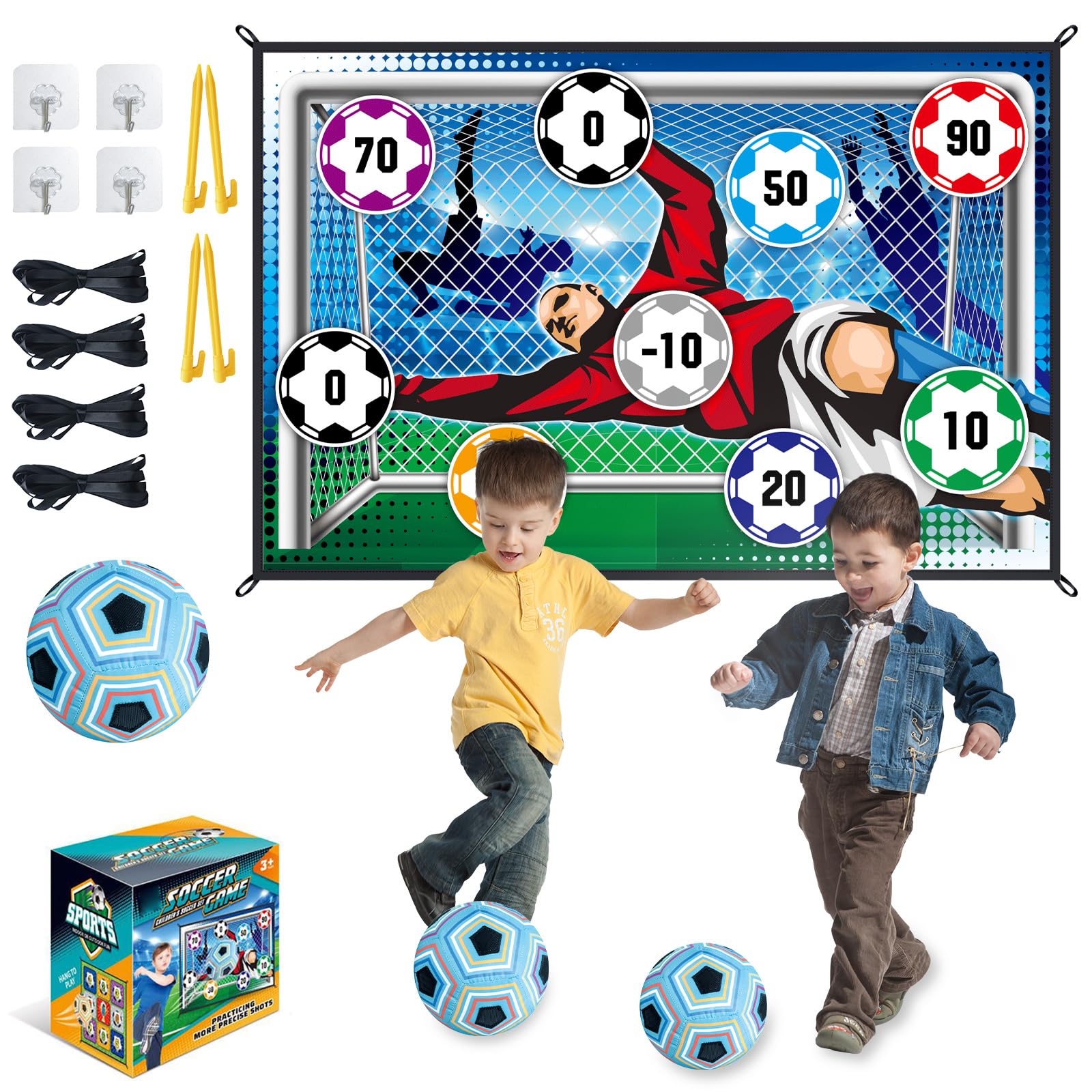Kids Outdoor Mat - Juego de alfombrillas de fútbol de