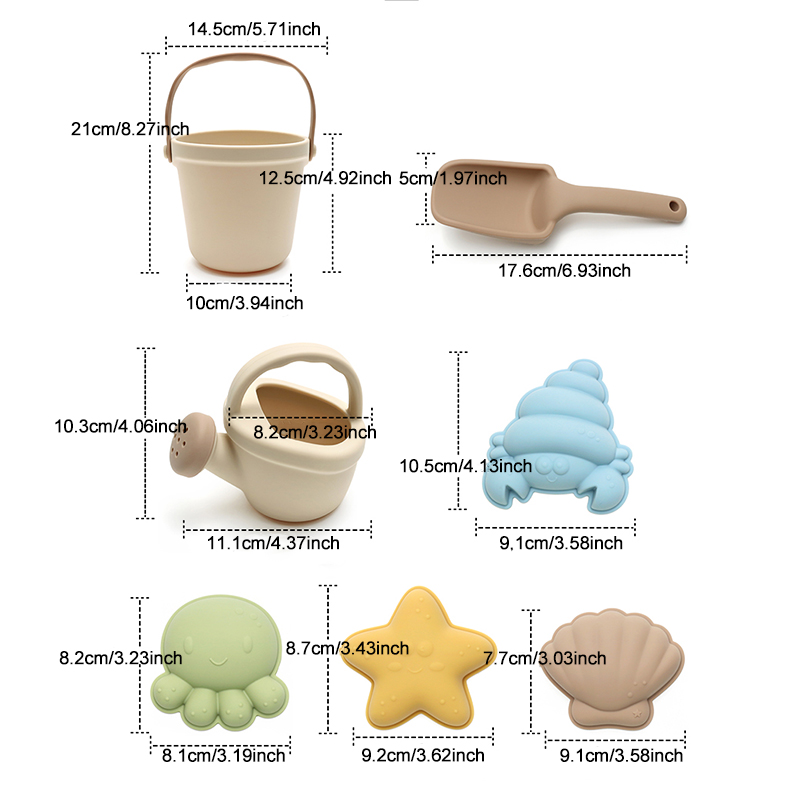 Juego de 7 juguetes de playa d - Kids Outdoor Storage reseña y precio
