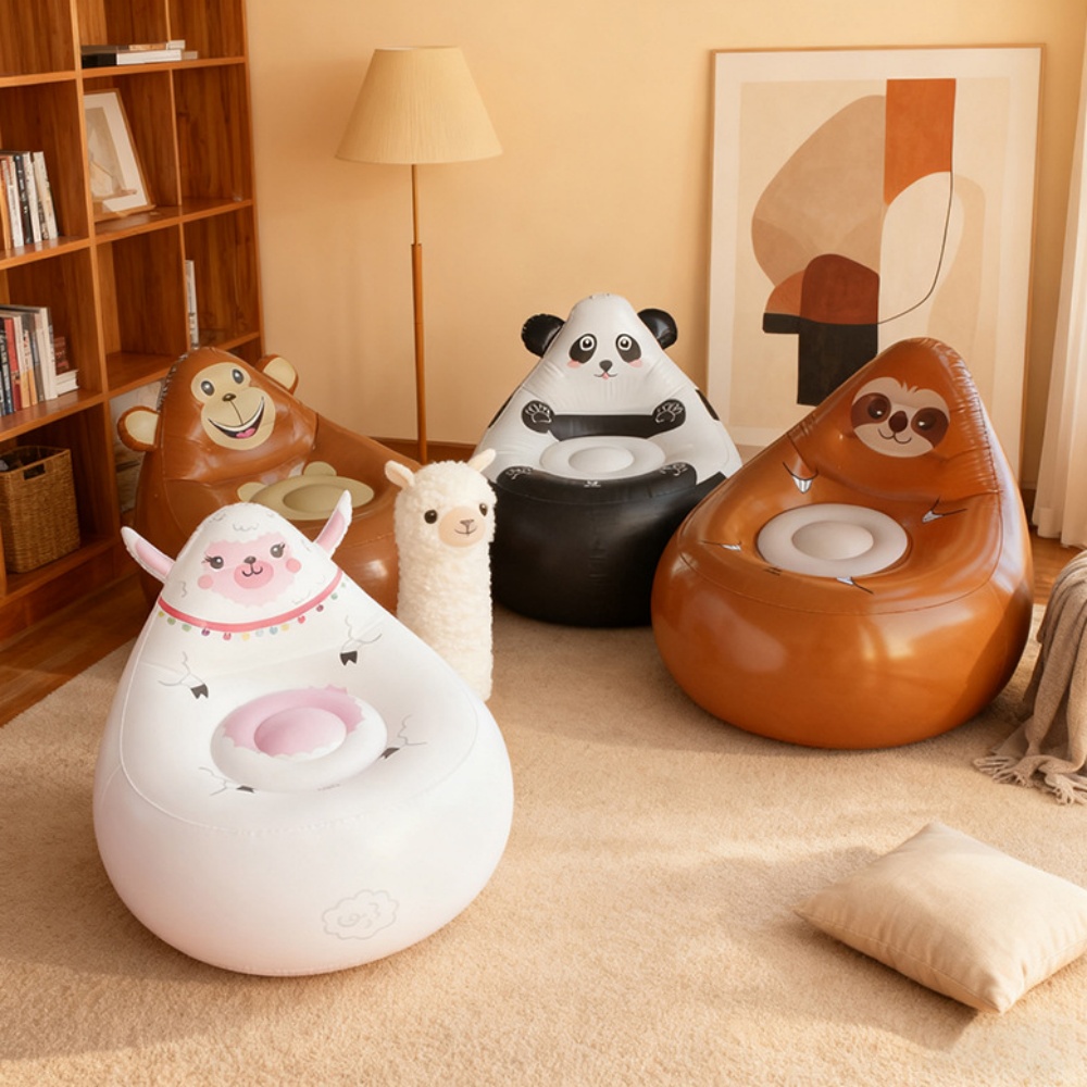 Sofá inflable de PVC con dibuj - Kids Outdoor Storage reseña y precio