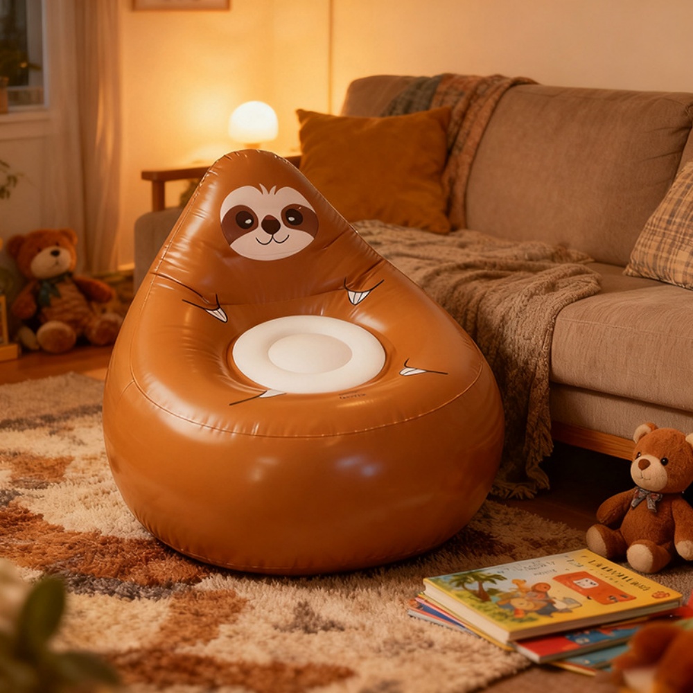 Sofá inflable de PVC con dibuj - Kids Outdoor Storage reseña y precio