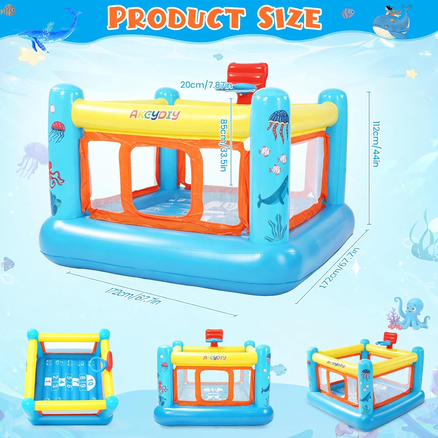 Casa de Brinco Inflable de PVC - Kids Outdoor Jumping reseña y precio