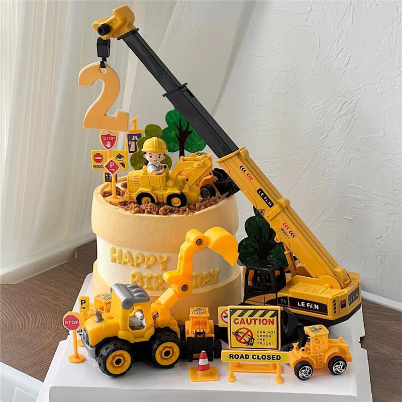 Excavadora grúa Tractor pastel - Kids Outdoor Digger reseña y precio