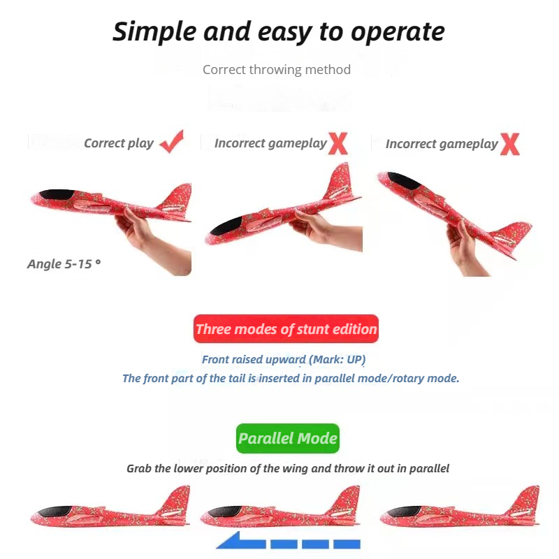 Avión grande de espuma de 48cm - Kids Outdoor Equipment reseña y precio