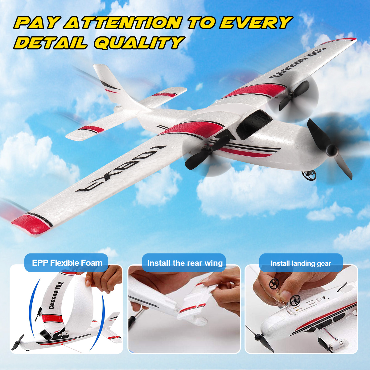 Avión FX801 RC de espuma EPP,  - Kids Outdoor Equipment reseña y precio