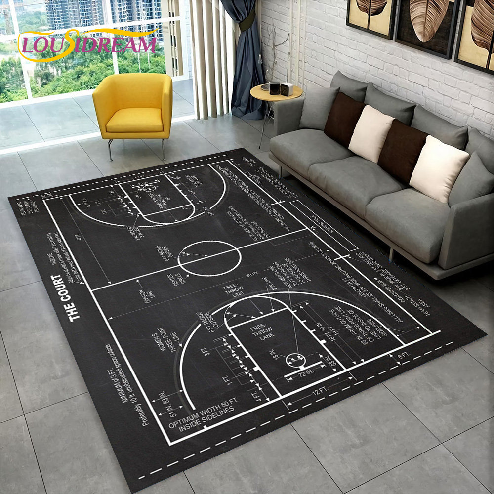 Alfombra grande de baloncesto  - Kids Outdoor Mat reseña y precio