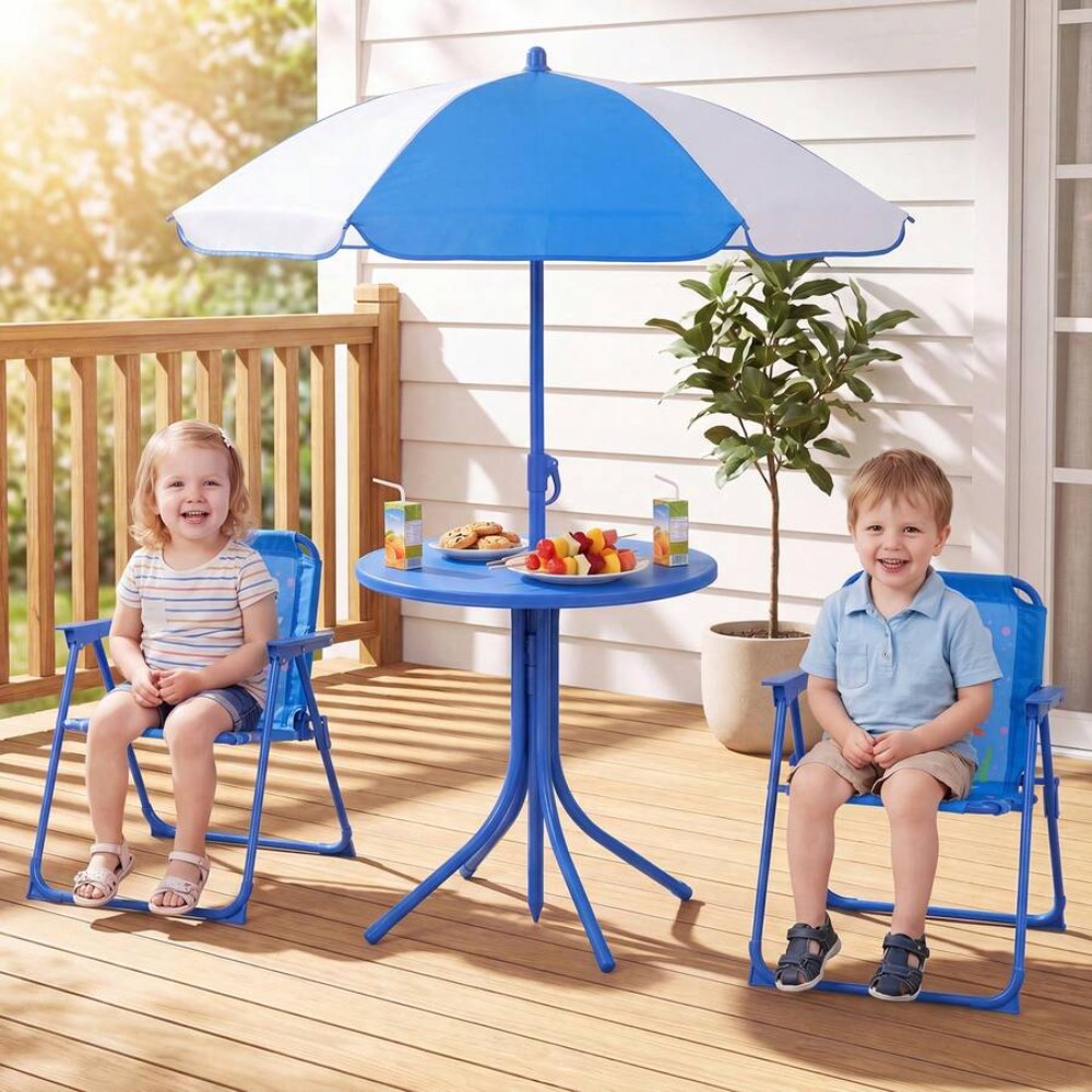 Mesa de Picnic Infantil para E - Kids Outdoor Table With Umbrella reseña y precio