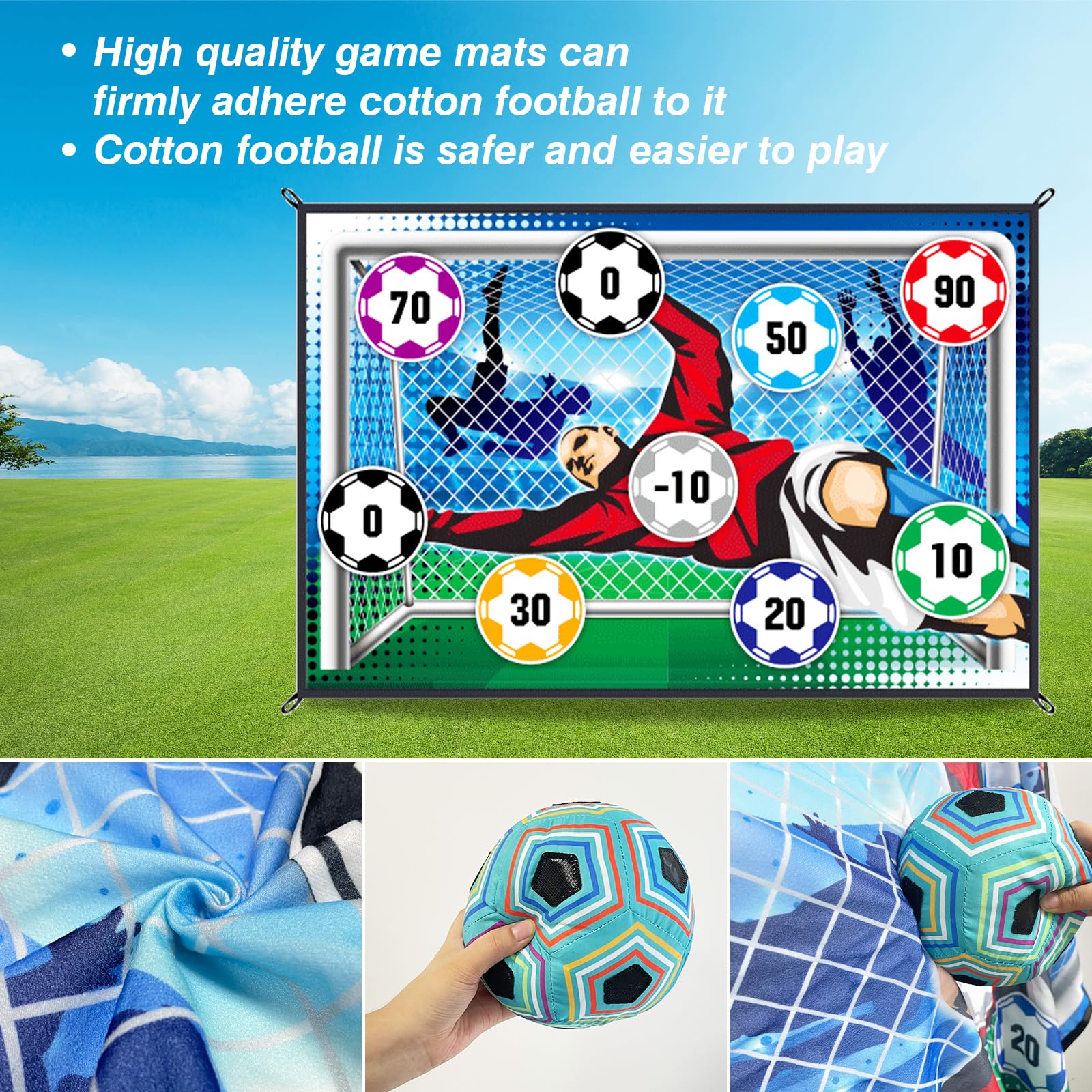 Juego de alfombrillas de fútbo - Kids Outdoor Mat reseña y precio