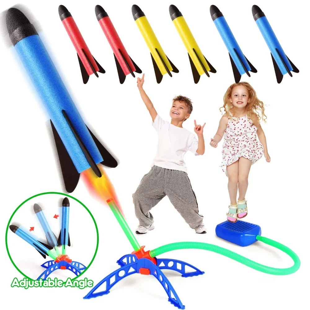 Lanzador de bomba de pie de co - Kids Outdoor Jumping reseña y precio